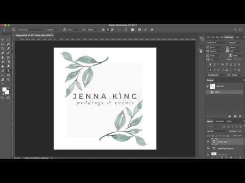 How to Edit a Premade Logo in Photoshop