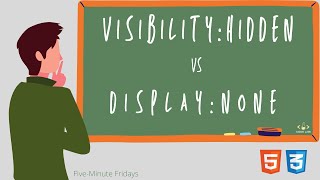 visibility:hidden vs display:none | What's the difference? | CSS Tutorial | Five-Minute Fridays