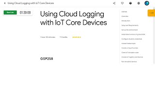 Using Cloud Logging with IoT Core Devices | IoT in the Google Cloud