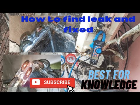 How to find minor leak in split AC aur mujhe bahut hi jayada minor leak find out hua👍🏻