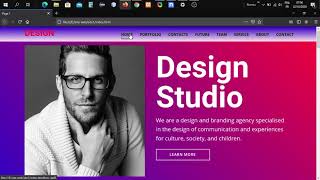 Free template html css modern