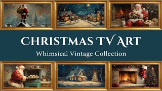 Christmas Frame TV Art Slideshow - 4K Vintage Paintings - Rotating Winter Scenery Wallpapers