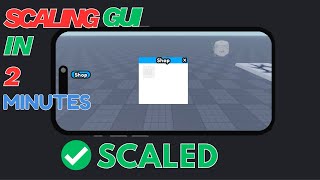 How to SCALE IN-GAME Gui FAST! | Buttons + Frames | Roblox Studio