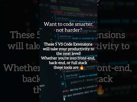 🚀 Top 5 VS Code Extensions.Which one is your favorite?#vscode #codinglife #tech