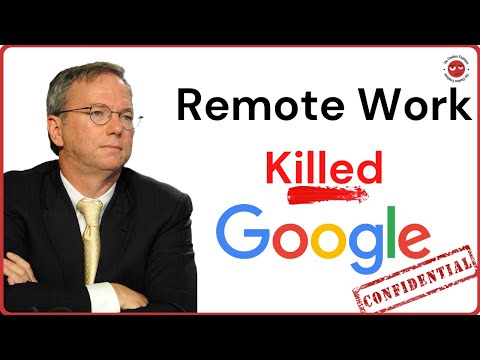Google x-CEO Eric Schmidt's BANNED Stanford talk: They Don't Want You to Know This About Remote Work