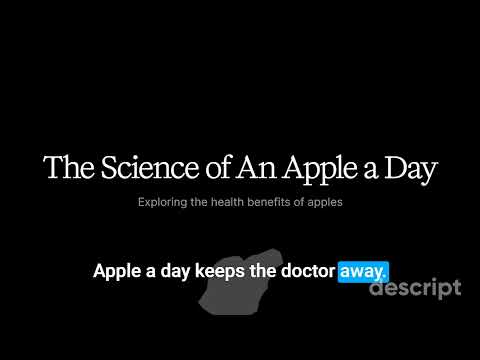 The Apple a Day Mantra
