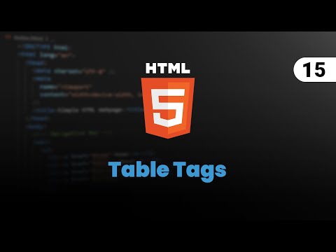 15 - Table Tags