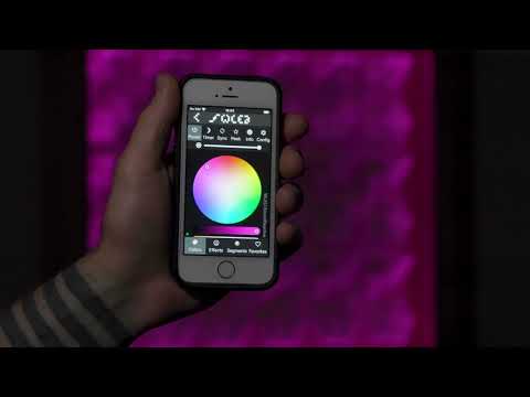 Essence - FUTURETRO - Interactive light sculpture - Colour mixing - Pink to green