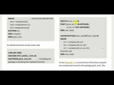 VHDL Tutorial- Function overloading