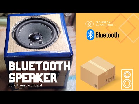 Bluetooth speaker || How to Make bluetooth speaker from cardboard