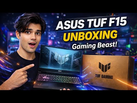 ASUS TUF F15 Unboxing & Setup | Is it Worth It? Asus Tuf F15 i5-11400H RTX 3050 Unboxing & Review! 🔥