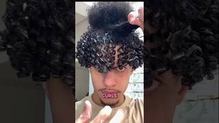 From Messy Afro to PERFECT Curls in 45 Seconds! 🔥 #CurlyHair #HairTransformation #Shorts