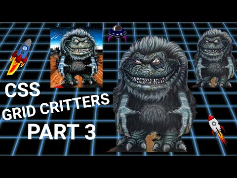 Web Design Grid Layout - Grid Column & Grid Row Start and End - Playing Grid Critters Pt. 3