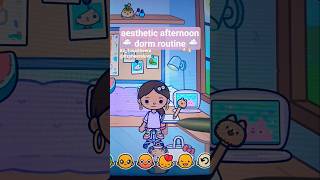 AESTHETIC AFTERNOON 🌨 DORM ROUTINE 🌨 || #calm #audio #tocaboca #tocalifeworld #tblw #shorts #fypシ