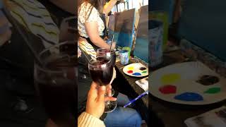 Im the worst ! Let’s drink wine and paint 🎨 #winetasting #wineandpaint