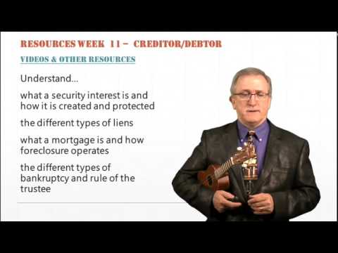 Chapter 16:  Creditor Rights and Bankruptcy