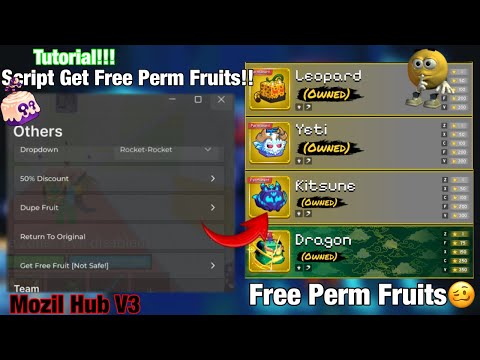 TUTORIAL Get Free Perm Fruit Script Blox Fruits [🐉] - Mozil Hub | TRADE SCAM | STEAL FRUIT | KEYLESS
