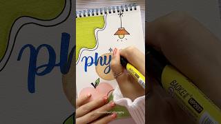 Creative Front Page Design: Physics 🍎 #shorts #nhuandaocalligraphy #frontpage