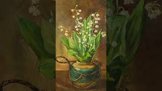 Lilies  | Vintage Art Screensaver | Background Art | Beautiful wallpaper |  4K Art for TV