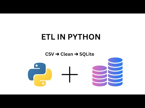 🎥 Video 1: Build a Simple ETL Pipeline in Python | Read CSV ➡️ Clean ➡️ SQLite #No Cloud#ETL