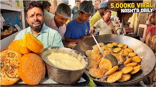 40/- KANPUR's CRAZY! Street Food India Tour 😍 Army Canteen Viral Nashta, Pehalwan Makhani Pizza