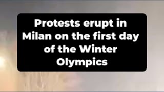 Thousands protest in Milan during Winter Olympics over housing costs and inequality