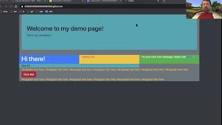 Bootstrap4 tutorial Colors, the Jumbotron, and Buttons