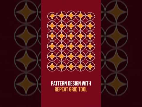 How to Design Pattern with Repeat Grid Tool in Adobe Illustrator | Graphic Design Tutorial