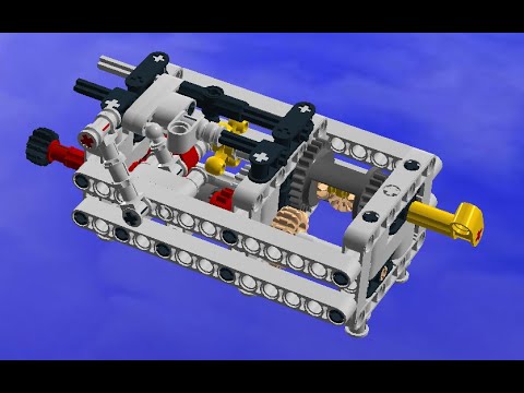 Simple 3 speed Gearbox LEGO ® Technic with FREE instuction