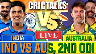 🔴 Live: IND vs AUS, 2ND ODI, Cricket Live Match Today Scores & Commentary, India vs Australia