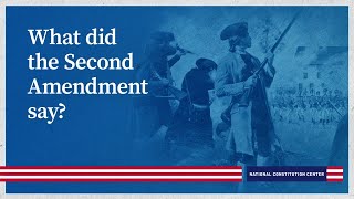 What did the Second Amendment say?