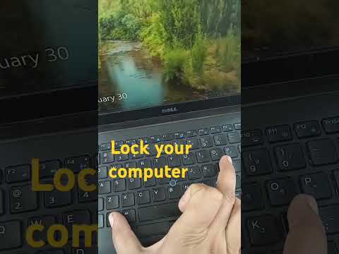 Keyboard shortcut to lock window