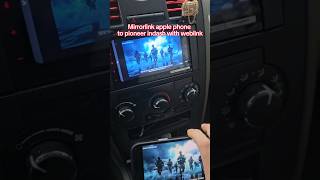 Mirrorlink iPhone to Pioneer weblink screen #iphone #mirrorlink #broadcast #weblink #car
