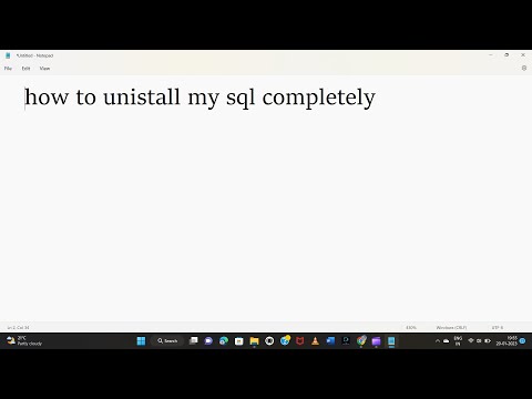 How to uninstall my sql completely