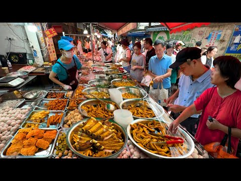 Food Market in Fuzhou China: Handcrafted Beef Balls & Fish Snacks at a Fresh-Flavored Street Spot