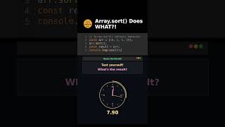 JavaScript Array sort Does WHAT?!