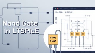 CMOS NAND Gate Simulation in LTspice | Step-by-Step Tutorial