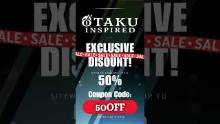 Otaku Inspired Sitewide Code! #OtakuInspired #AnimeApparel #50OFF #FandomFashion #WearYourFandom