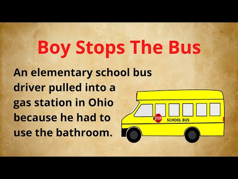 Boy Stops The Bus | Short Story | Improve English
