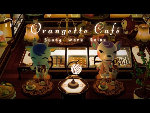 Saxophone Jazz BGM 🎧 Orangette Café ☕️Rain + Chatter ambience▪️ Animal Crossing
