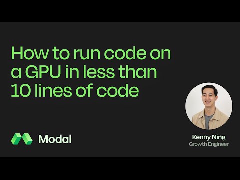 How to run code on a GPU in less than 10 lines of code