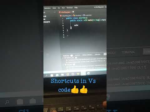 Java shortcut statements  in VS Code. Time saving👍