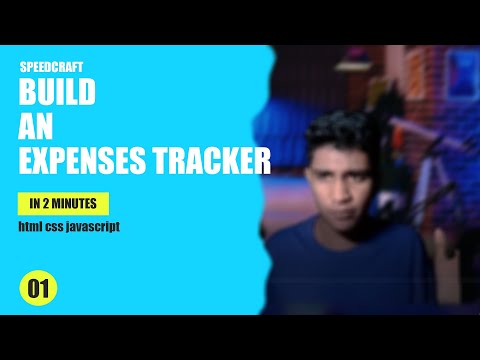 Build Your Own Expense Tracker: A Quick HTML, JS, and CSS Tutorial | SpeedCraft