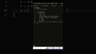Swapping numbers without 3rd variable in 30 seconds 🤯 #youtubeshorts