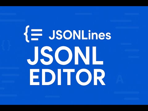 JSONL (JSONLines) Editor, Formatter online