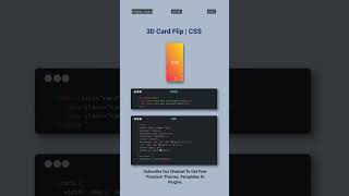 3D Card Flip Animation with Pure CSS (No JavaScript!)