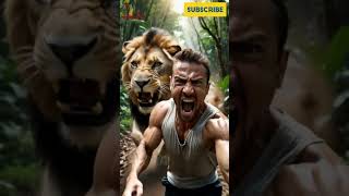 RUNNING FOR MY LIFE FROM A LION! 🏃‍♂️💨🦁 #shorts #viralvideo #rescue #lion #lionattacks  #Run4LifeX