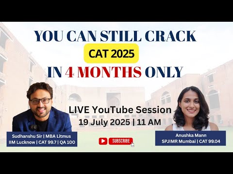 CAT 2025 Possible in 4 Months Only | Our Tested Strategy | Sudhanshu Sir x Anushka Mann
