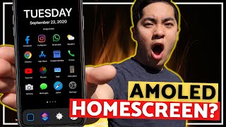 How to get an AMOLED HOMESCREEN! AMOLED App Icons +  AMOLED Widgets! *AESTHETIC*