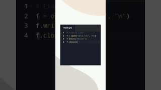 48.Writing to a File #pythonprogramming #code  #exam #coding #codeflow #programming  #python #code